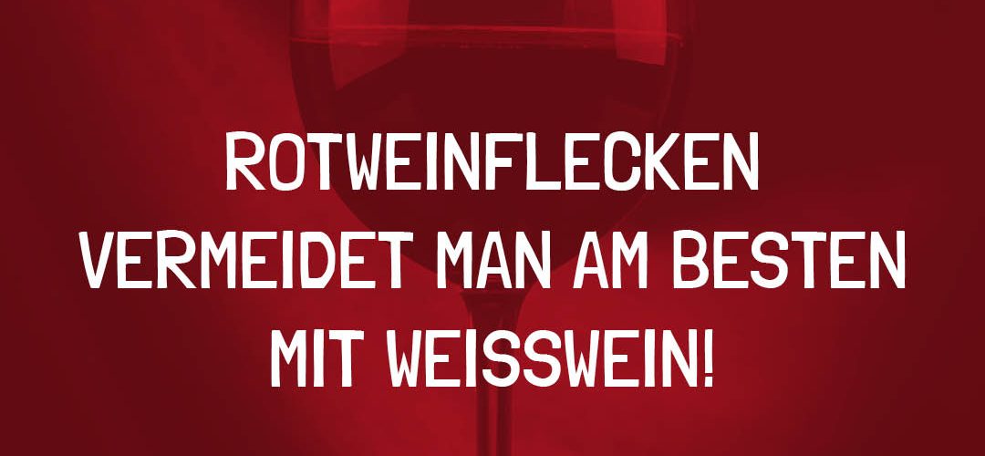 Rotweinflecken