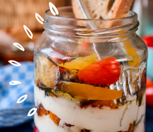 Rezept: Grillgemüse mit Ziegenkäse