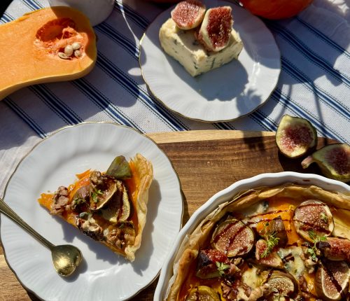 Rezept: Tarte aus Butternut-Kürbis, süße Feigen und cremiger Gorgonzola