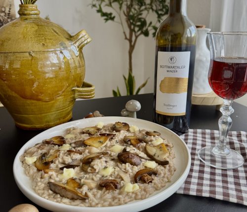 Rezept: Cremiges Pilzrisotto mit Brie